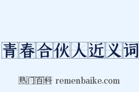 青春合伙人近义词是什么意思的图片
